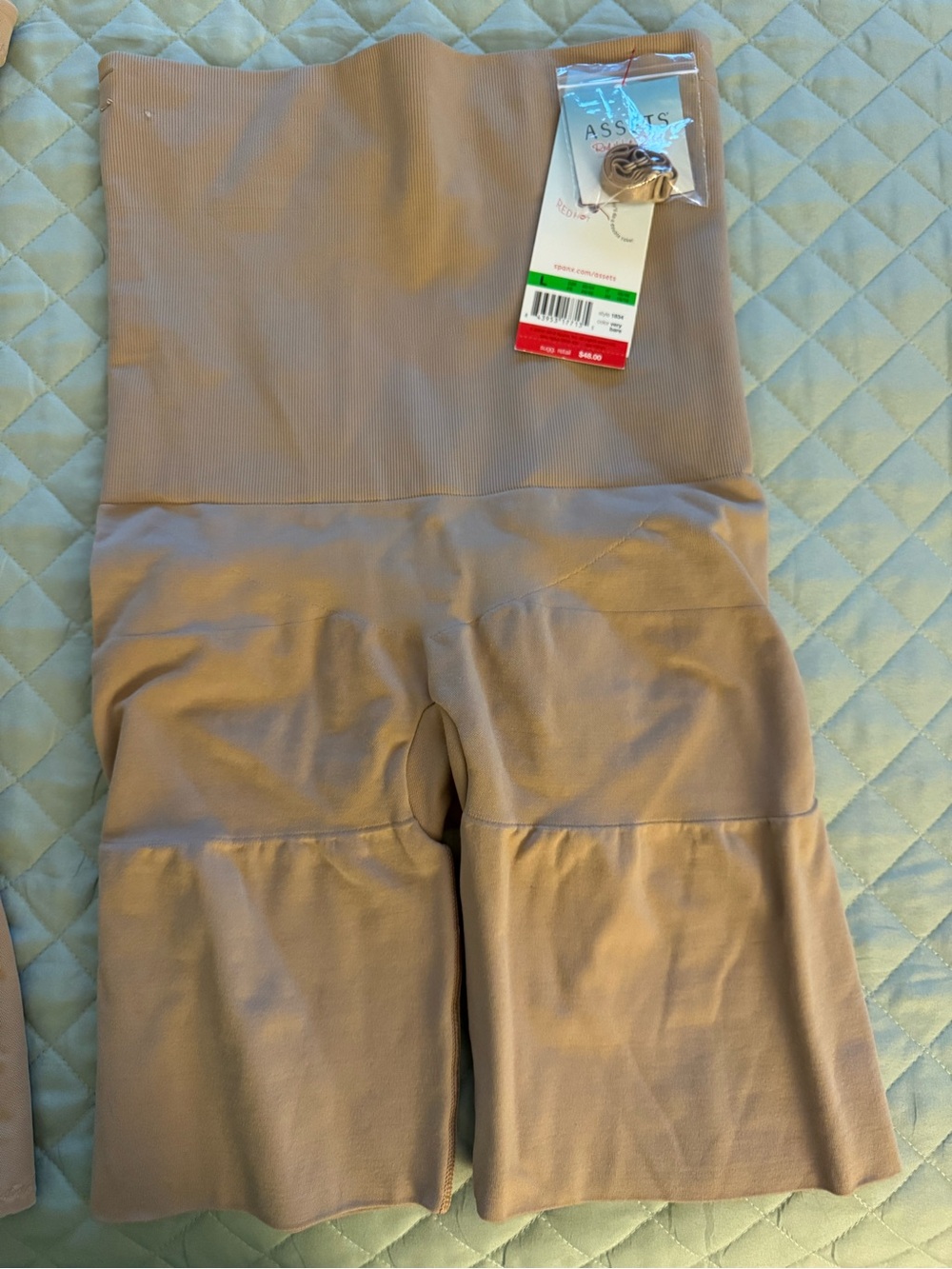 SPANX High-Waist Shaping Capris in Taupe